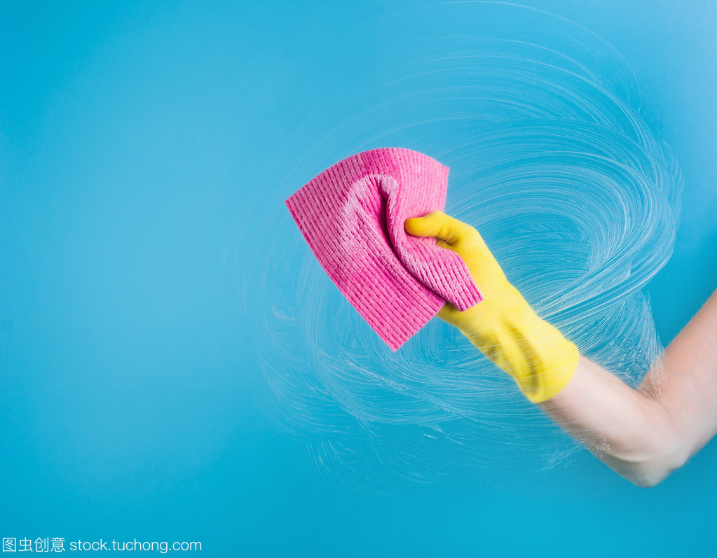 手部清潔窗口或玻璃